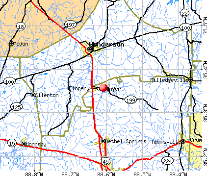 Finger, TN map