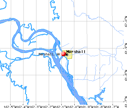 Marshall, AK map