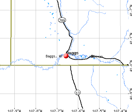Baggs, WY map