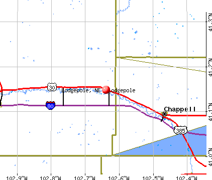 Lodgepole, NE map