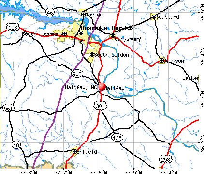 Halifax, NC map