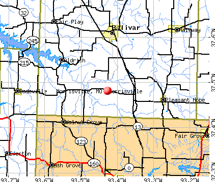 Morrisville, MO map