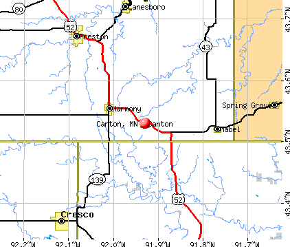 Canton, MN map