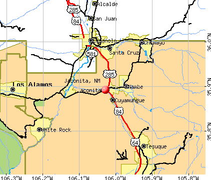 Jaconita, NM map