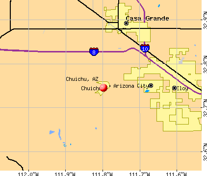Chuichu, AZ map