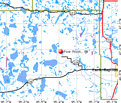 Pine Point, MN map