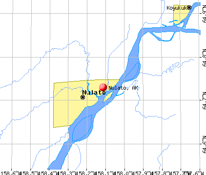Nulato, AK map