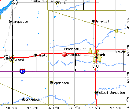 Bradshaw, NE map