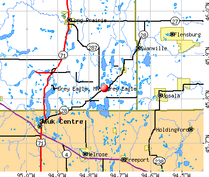 Grey Eagle, MN map
