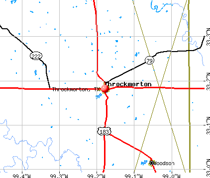 Throckmorton, TX map