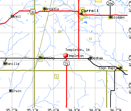 Templeton, IA map