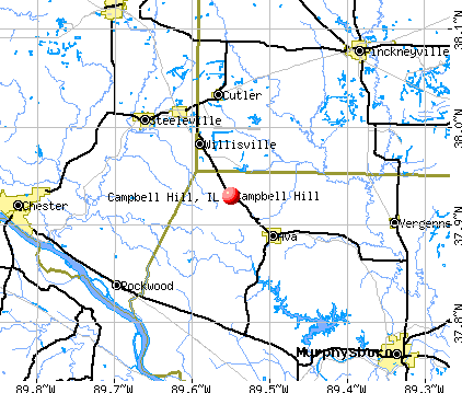 Campbell Hill, IL map