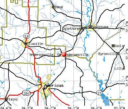 Andersonville, GA map