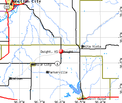 Dwight, KS map