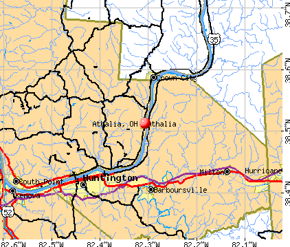 Athalia, OH map