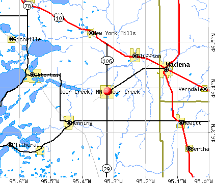 Deer Creek, MN map