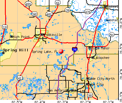 Spring Lake, FL map