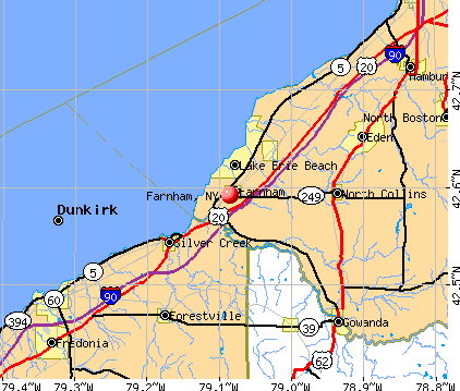 Farnham, NY map