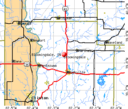 Bloomingdale, IN map