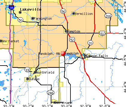 Randolph, MN map