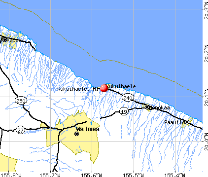 Kukuihaele, HI map