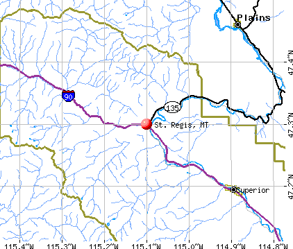 St. Regis, MT map