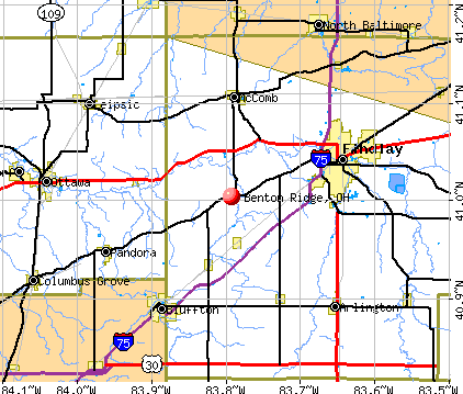 Benton Ridge, OH map
