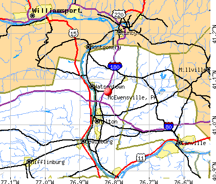 McEwensville, PA map