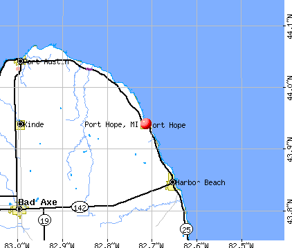 Port Hope, MI map