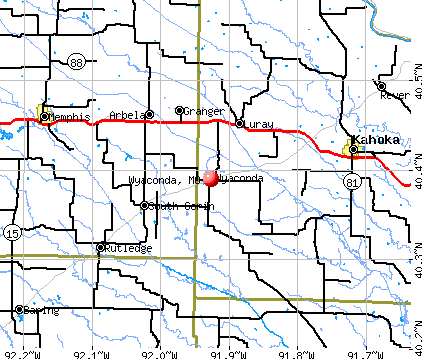 Wyaconda, MO map