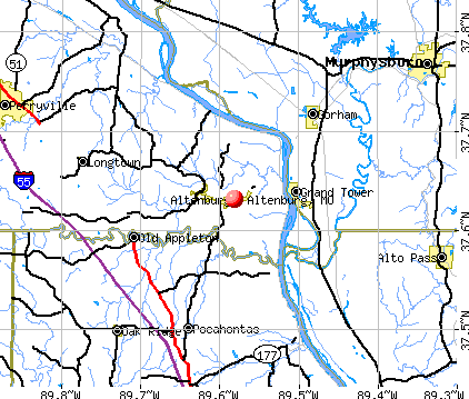 Altenburg, MO map