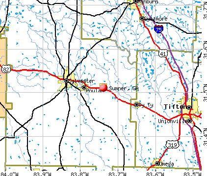 Sumner, GA map