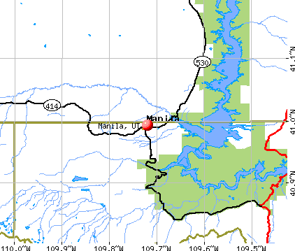 Manila, UT map