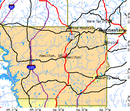 Hamilton, GA map