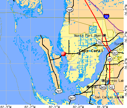 Matlacha Isles-Matlacha Shores, FL map