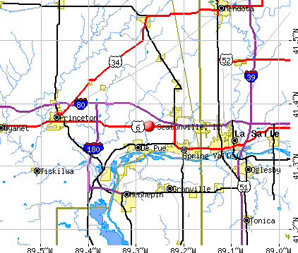 Seatonville, IL map