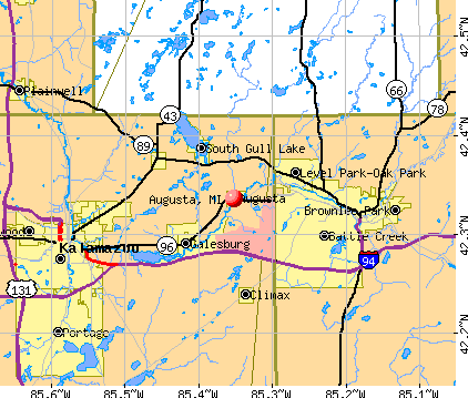 Augusta, MI map