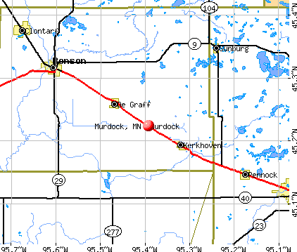 Murdock, MN map