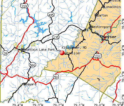 Kitzmiller, MD map