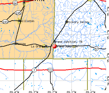 Grand Junction, TN map