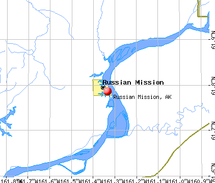 Russian Mission, AK map