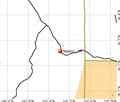 Nageezi, NM map
