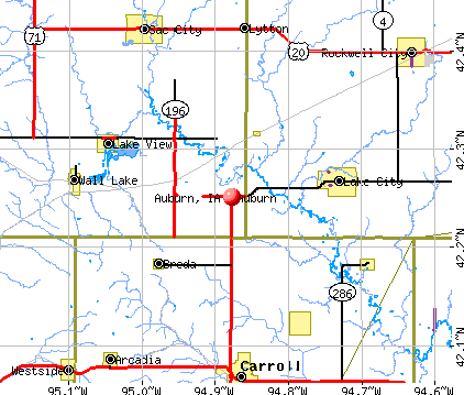 Auburn, IA map