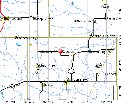 Keswick, IA map