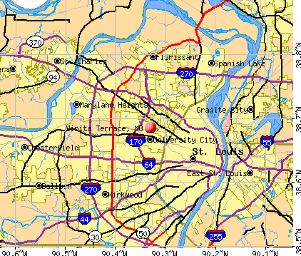 Vinita Terrace, MO map