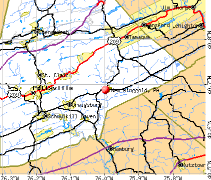 New Ringgold, PA map