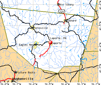 Laporte, PA map