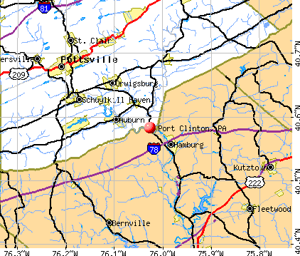 Port Clinton, PA map