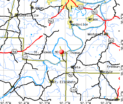St. Thomas, MO map