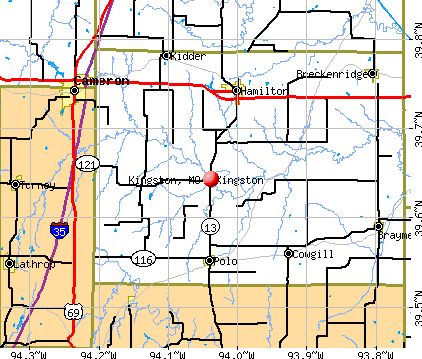 Kingston, MO map